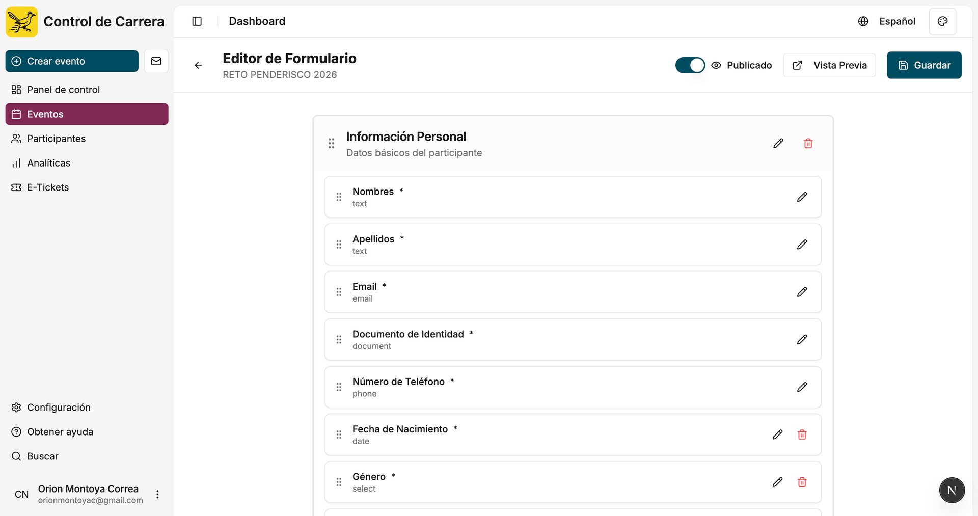 Personaliza formularios